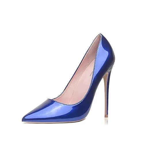 Patent Leather Women Fashion Pointed Toe High Heel Pumps