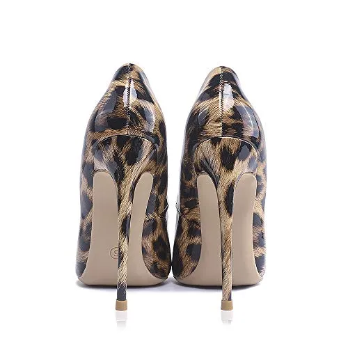 Patent Leather Women Fashion Pointed Toe High Heel Pumps