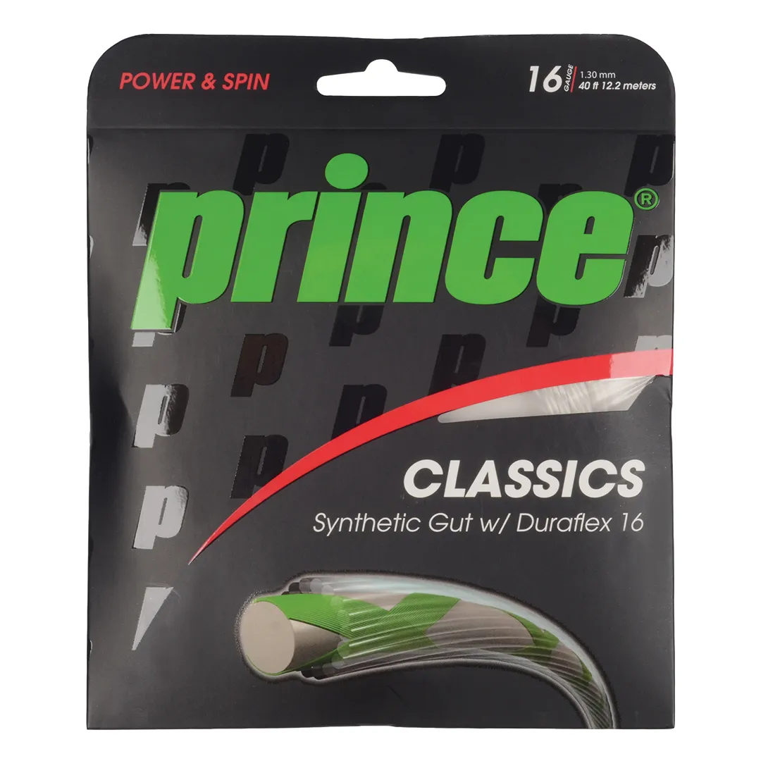 Prince Synthetic Gut with Duraflex Tennis String 1.3mm