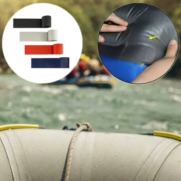 PVC Patch For Damaged Leaking Kayak Inflatable Boat(Dark Blue Without Glue)