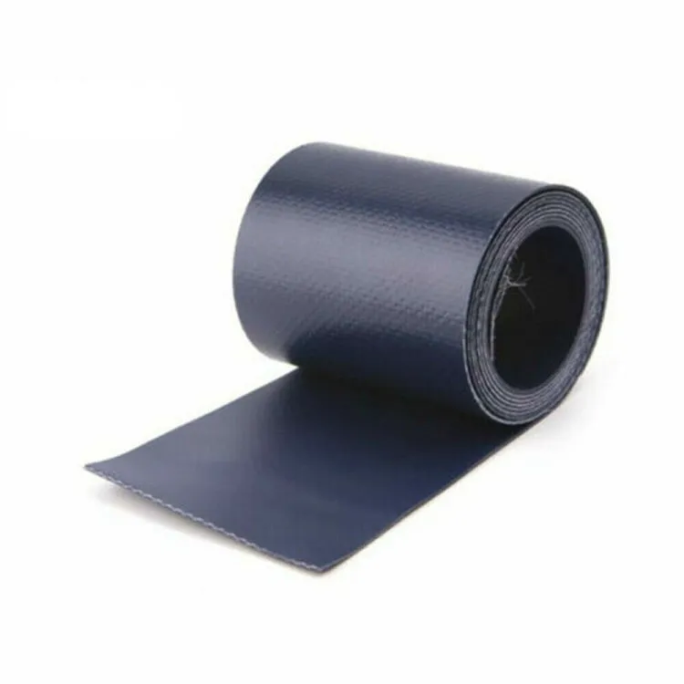 PVC Patch For Damaged Leaking Kayak Inflatable Boat(Dark Blue Without Glue)