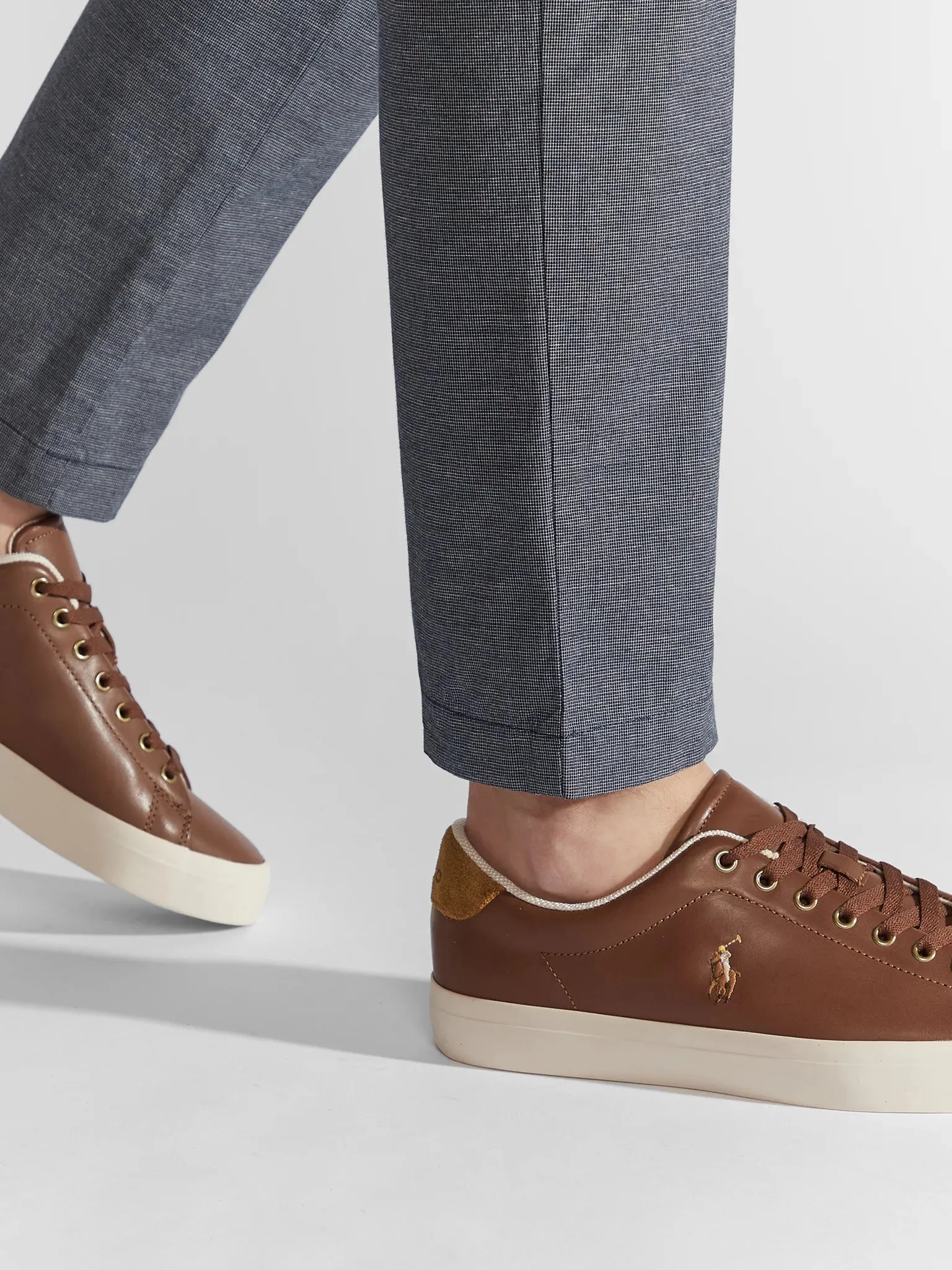 Ralph Lauren Longwood Leather Sneaker | Tan