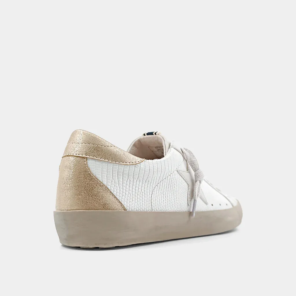 Shu Shop Paula Sneakers - Bone Lizard