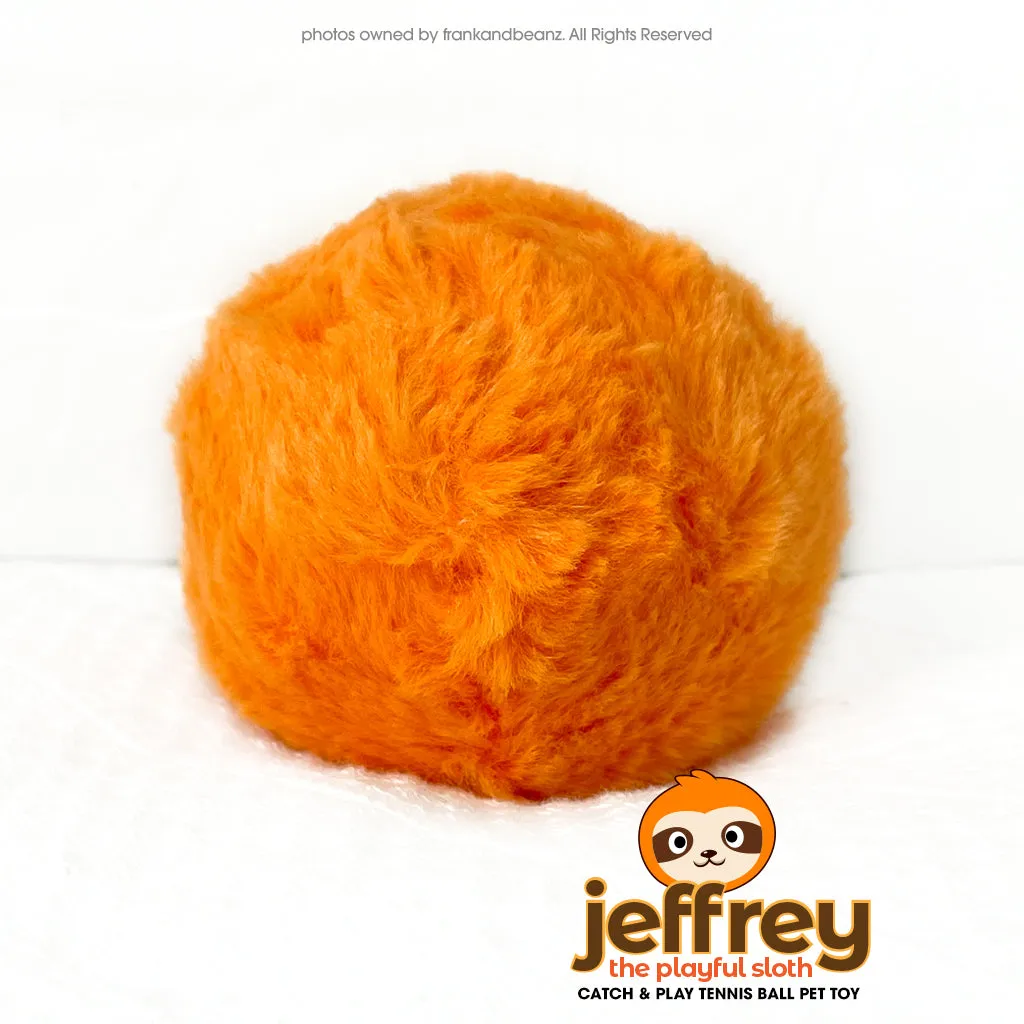 Sloth Jeffrey Rough Playtime Squeaky Tennis Ball Dog Toys