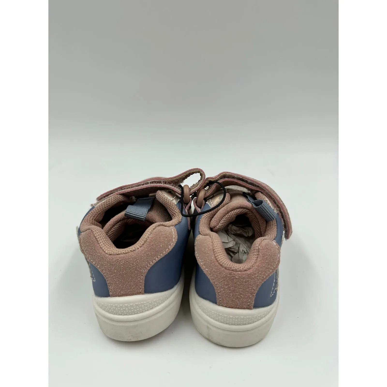 Small Kid Size 6, Blue and Pink Fashion Sneakers w/ Straps and White Sole