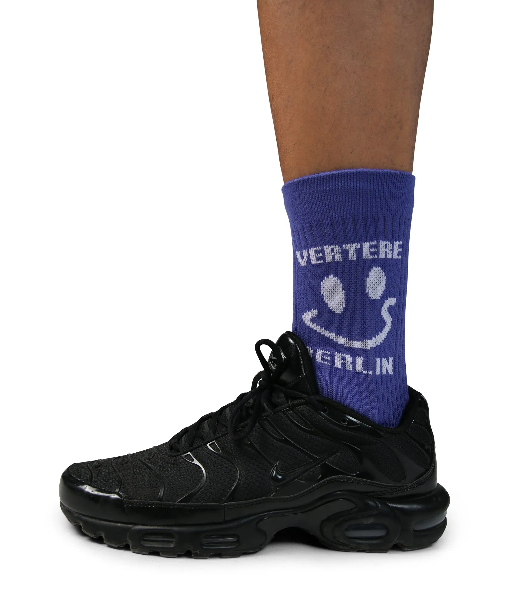 SMILEY TENNIS SOCKS - ULTRAVIOLET