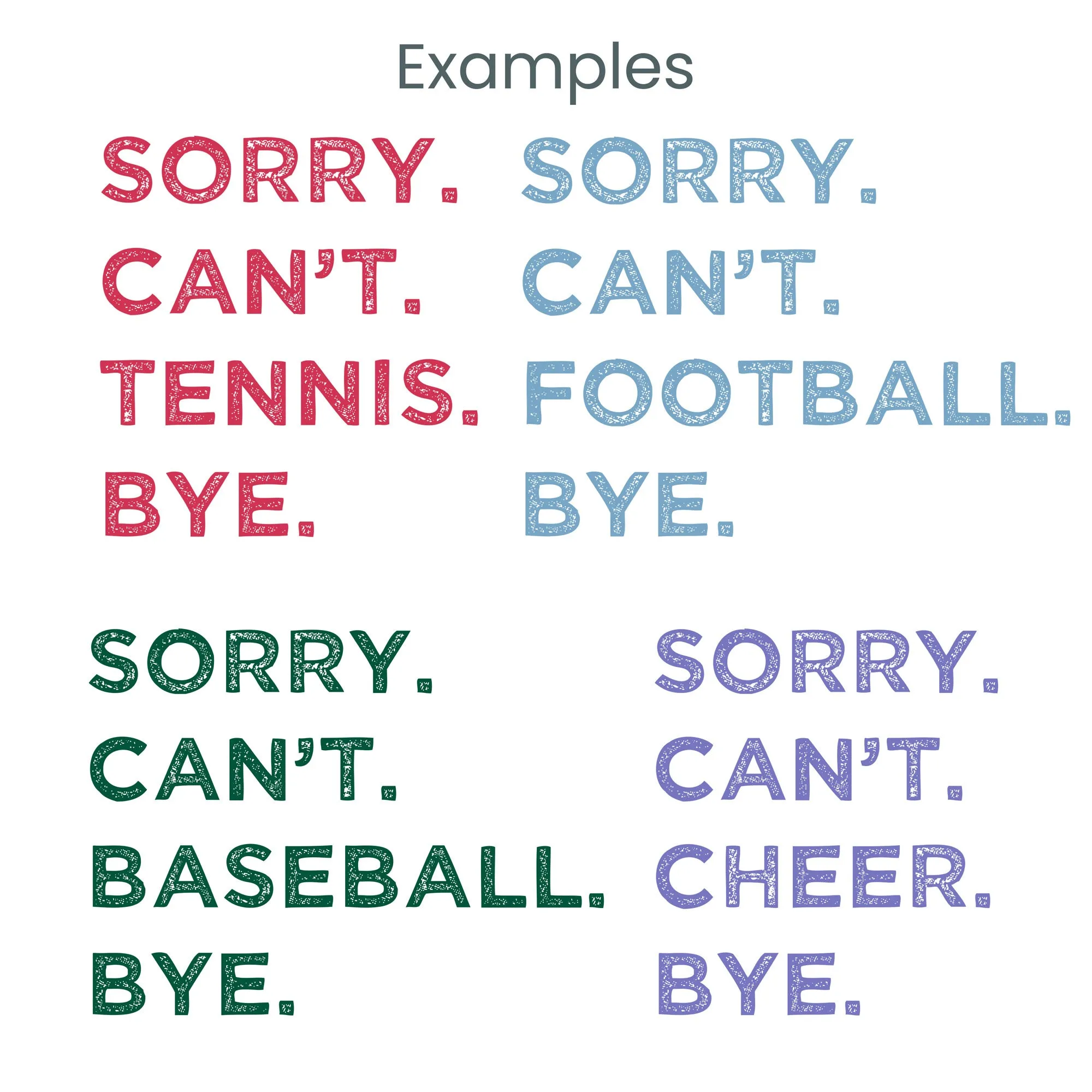 Sorry Can't Custom Sports T-Shirt