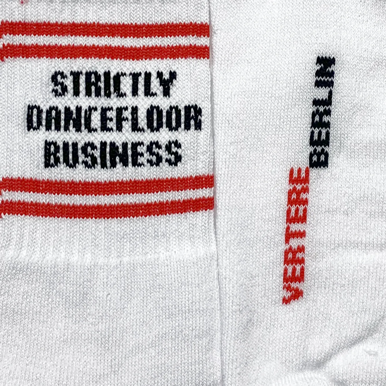 STRICTLY DANCEFLOOR BUSINESS TENNIS SOCKS - WHITE