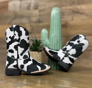 Tanner Mark "Elsie" Cow Print Toddler Boots