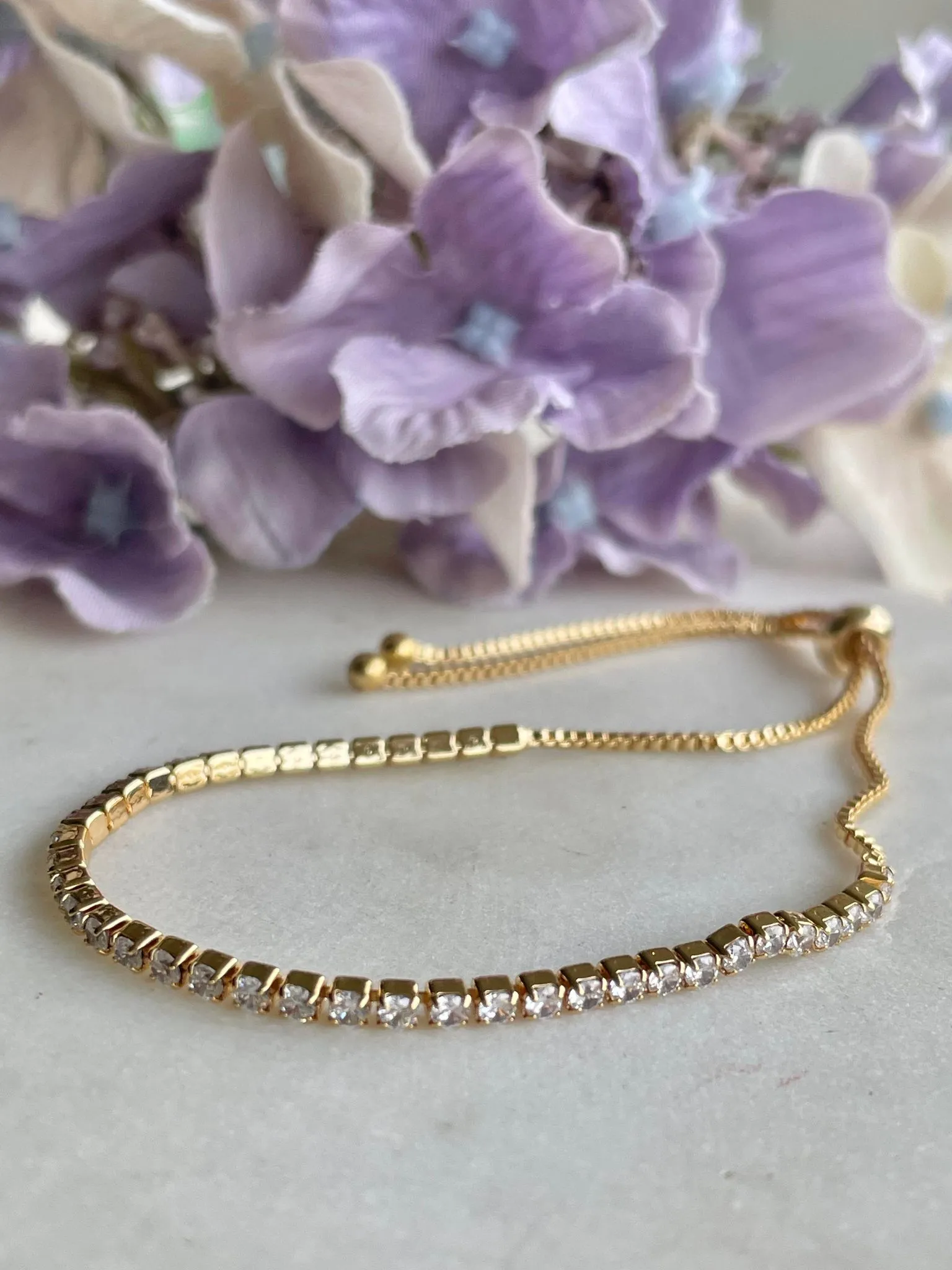 Tennis for anyone gold bracelet – Tarnish Proof Jewellery