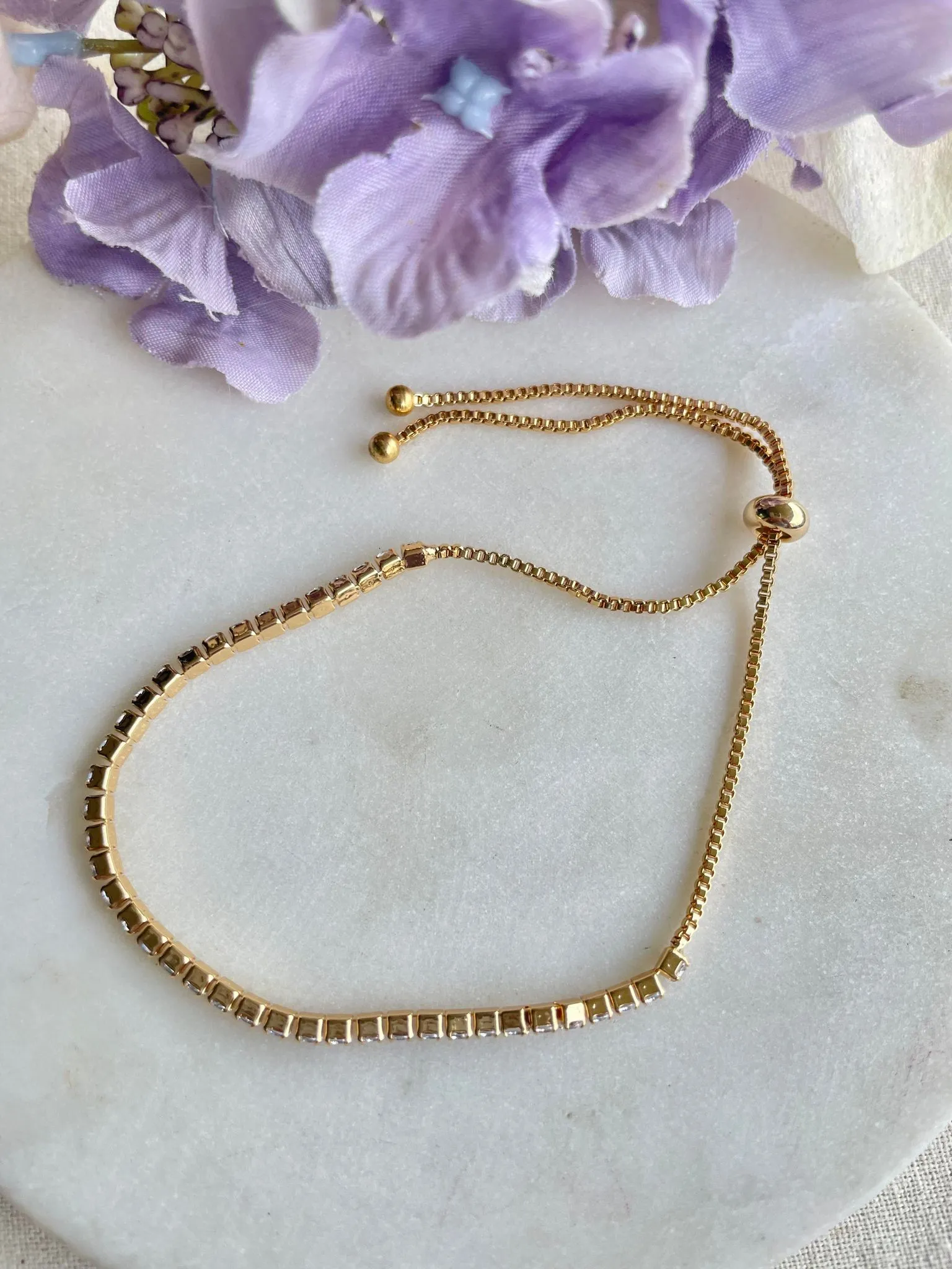 Tennis for anyone gold bracelet – Tarnish Proof Jewellery