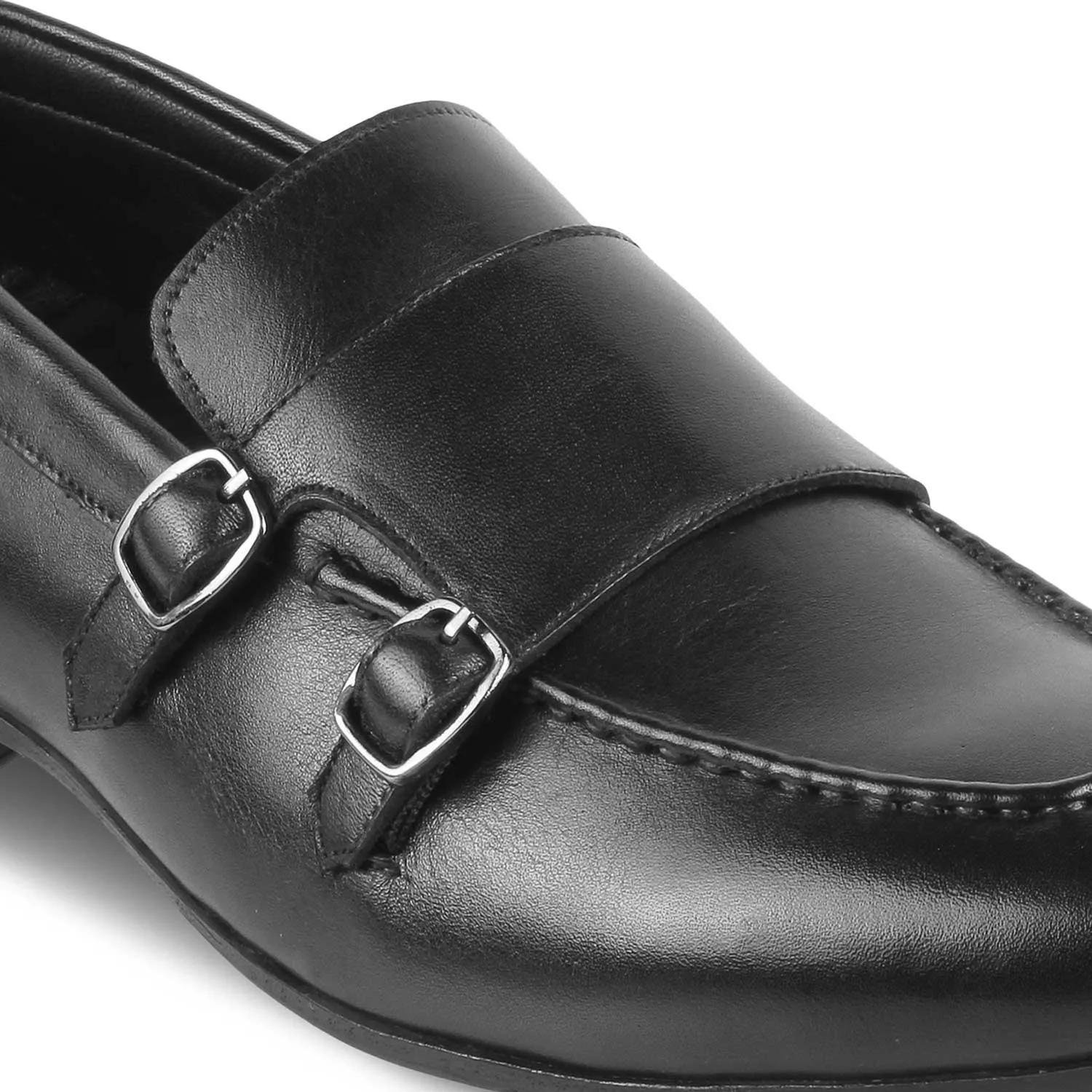 The Bern Black Men's Double Monk Shoes Tresmode