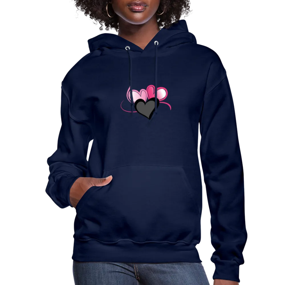 Three Heart Cord Women's Hoodie - Ships from The US