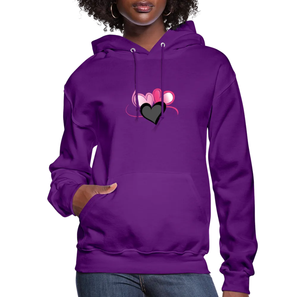 Three Heart Cord Women's Hoodie - Ships from The US