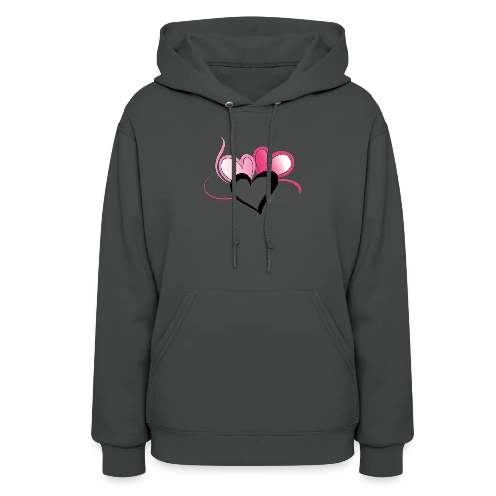 Three Heart Cord Women's Hoodie - Ships from The US