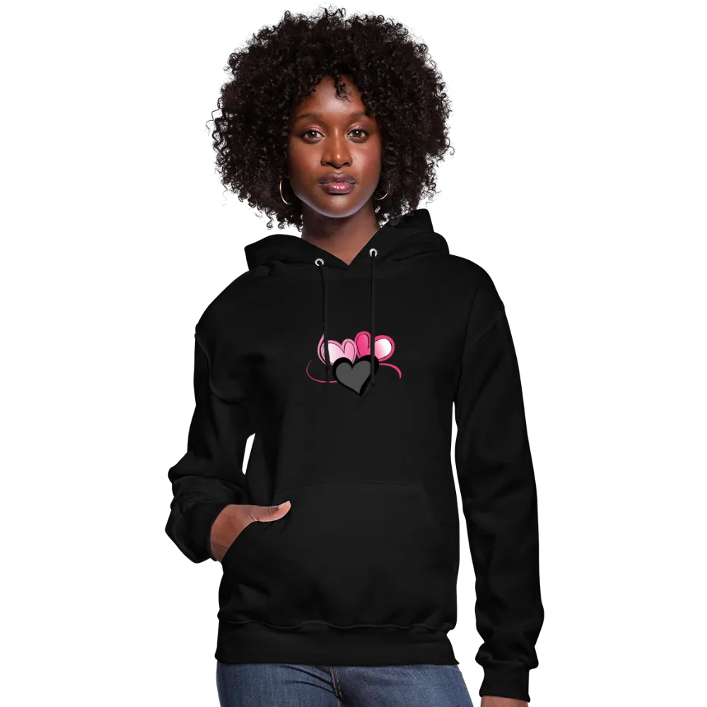 Three Heart Cord Women's Hoodie - Ships from The US