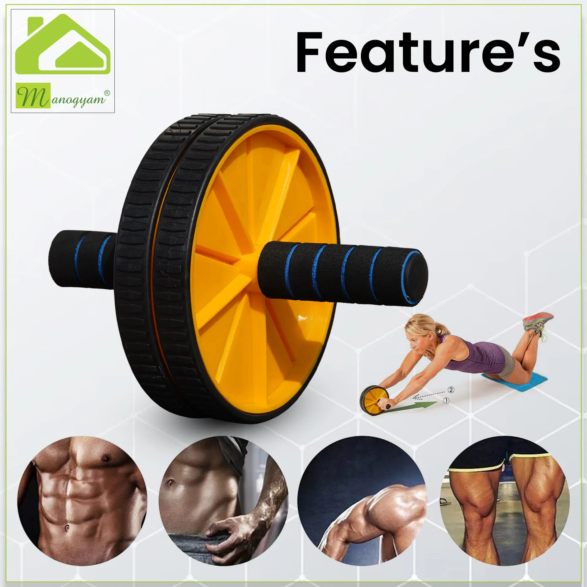 Toning Tube |Tummy Trimmer  |Pushup Bar &Ab Roller |Hand Gripper |Wrist Exerciser