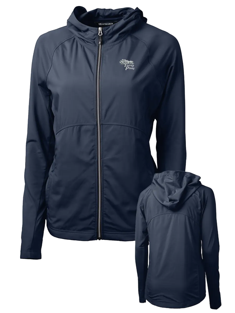 Torrey Pines Women's Adapt Eco Knit Hooded Hybrid Full Zip Jacket