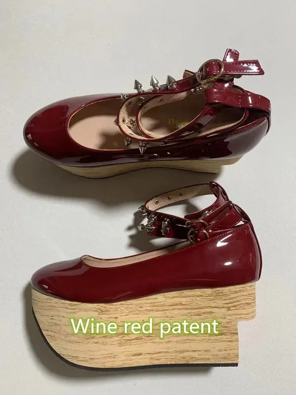 Trendy Wood Grain Rocking Horse Inspired Shoes