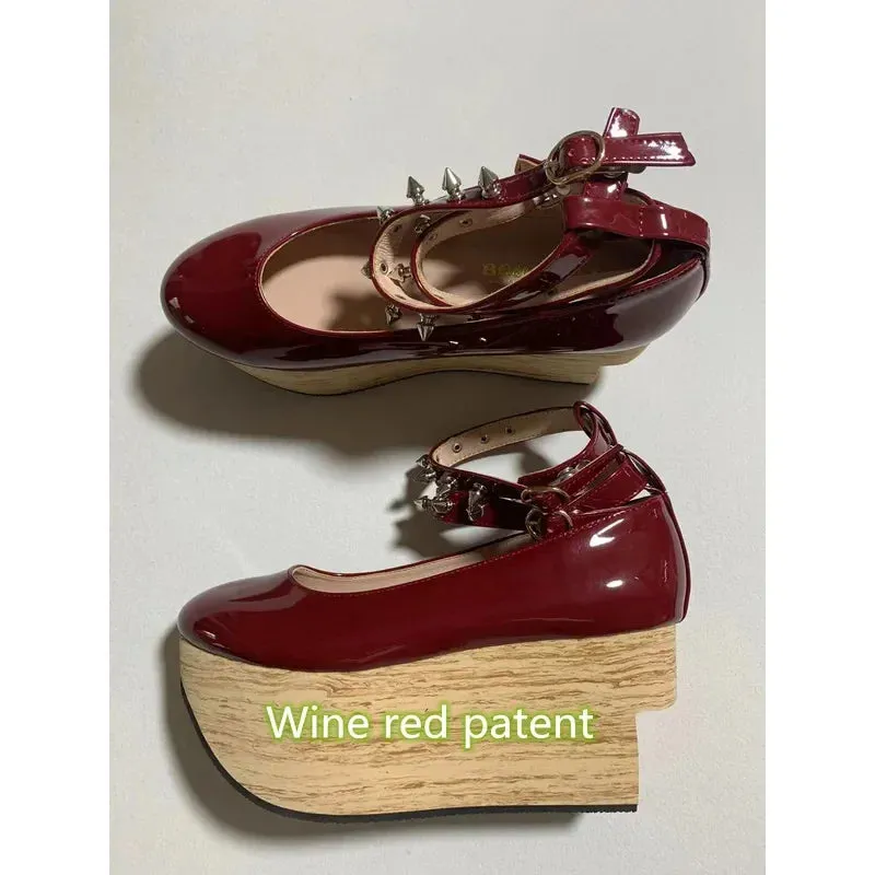 Trendy Wood Grain Rocking Horse Inspired Shoes