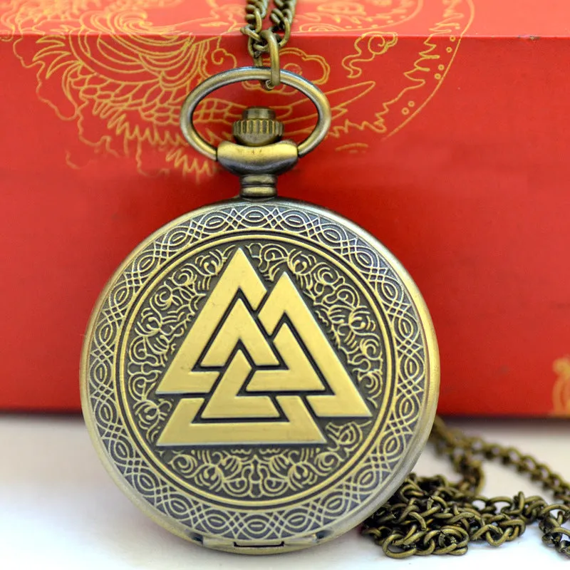 Triangle pyramid pocket watch