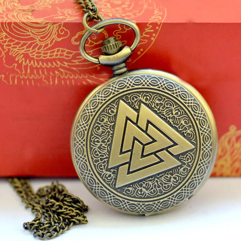 Triangle pyramid pocket watch