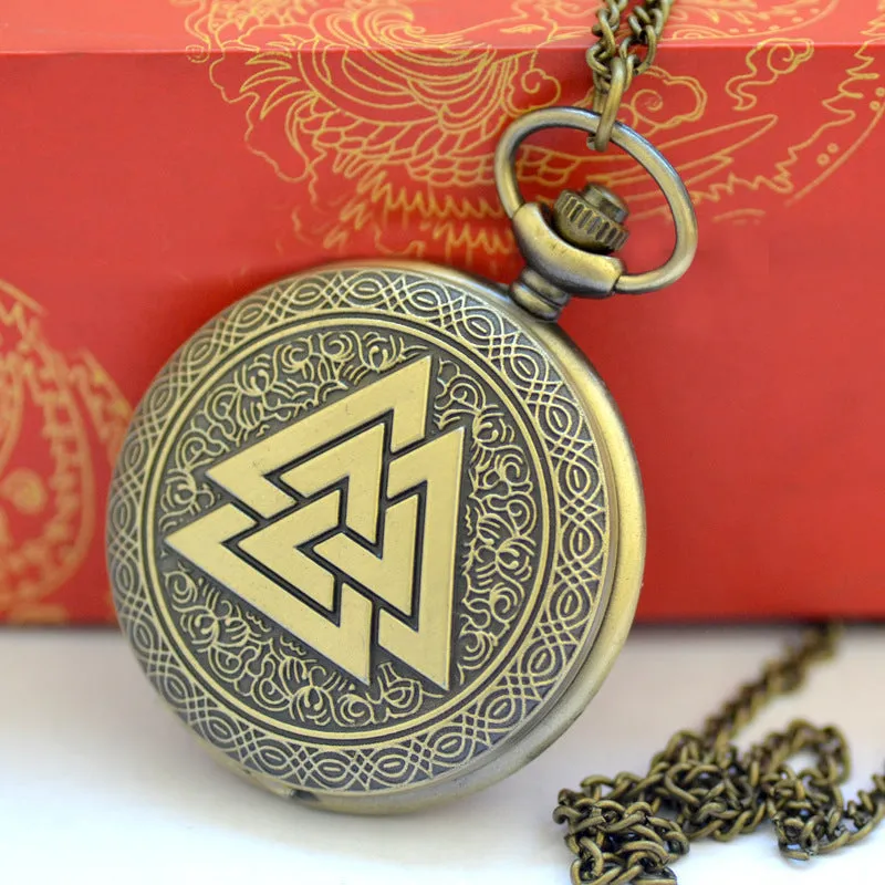 Triangle pyramid pocket watch