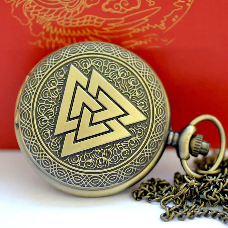 Triangle pyramid pocket watch