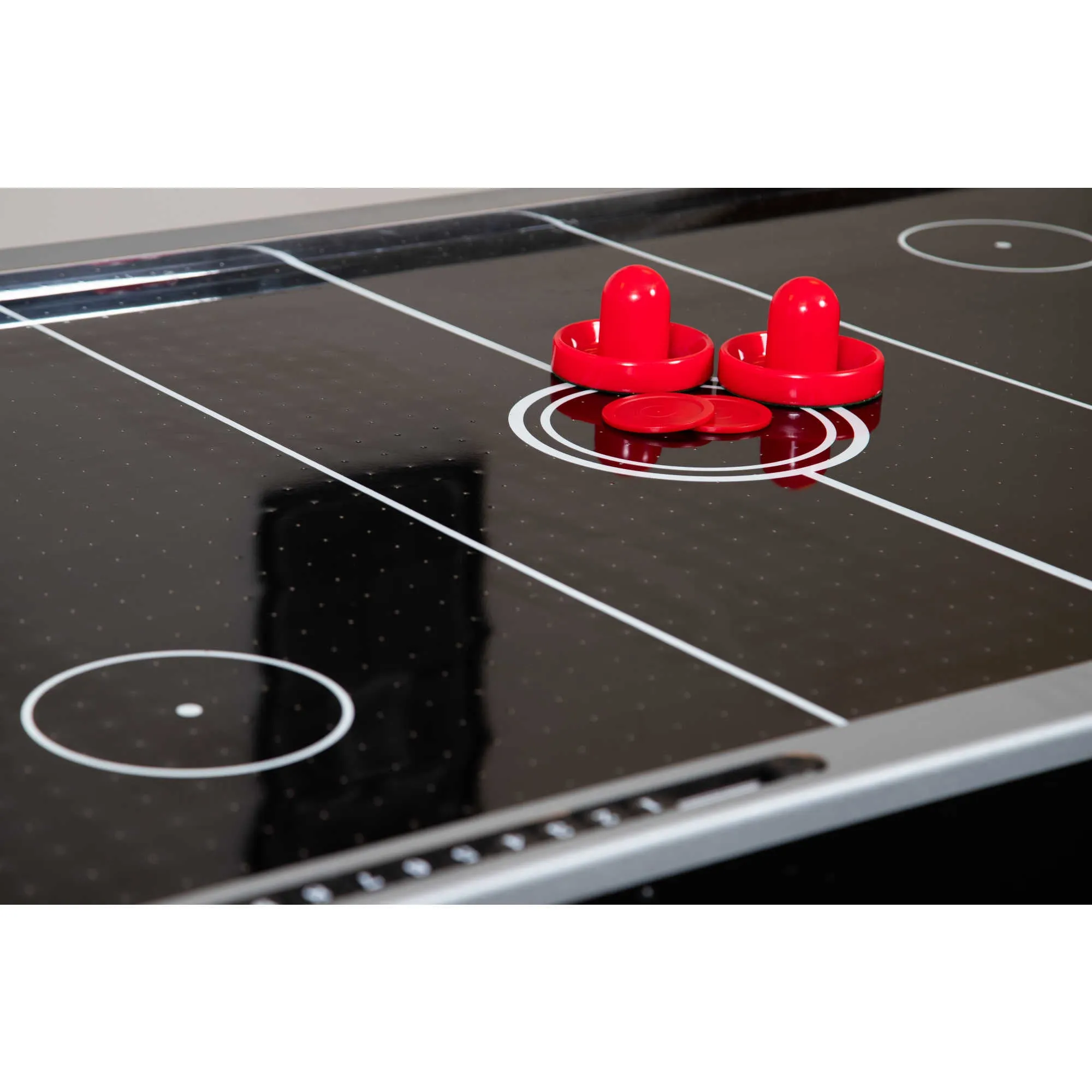 Triple Threat 6-ft Air Hockey 3-in-1 Rotating Multi-Game Table and Cabinet