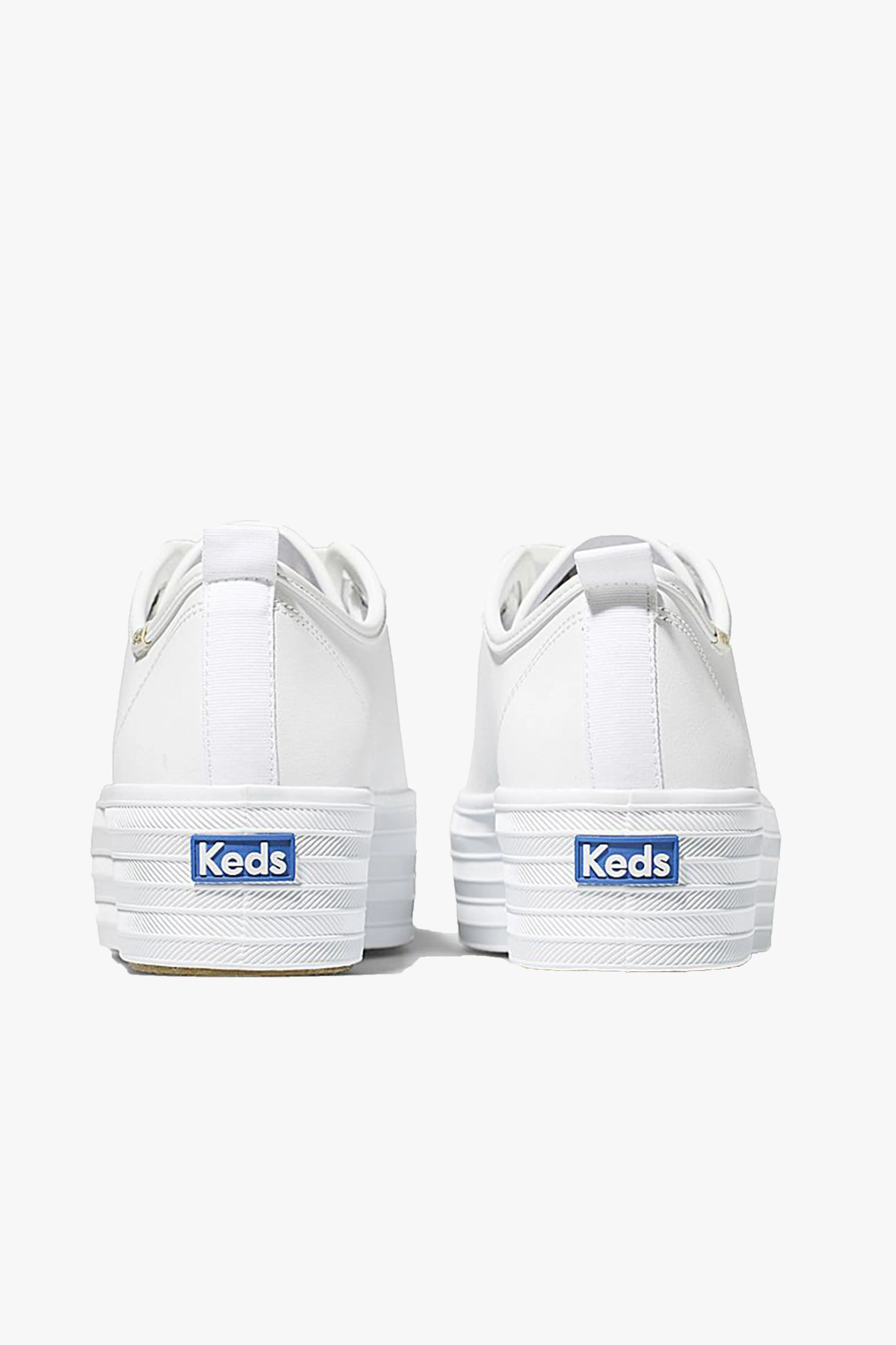 Triple Up White Leather Platform Sneaker