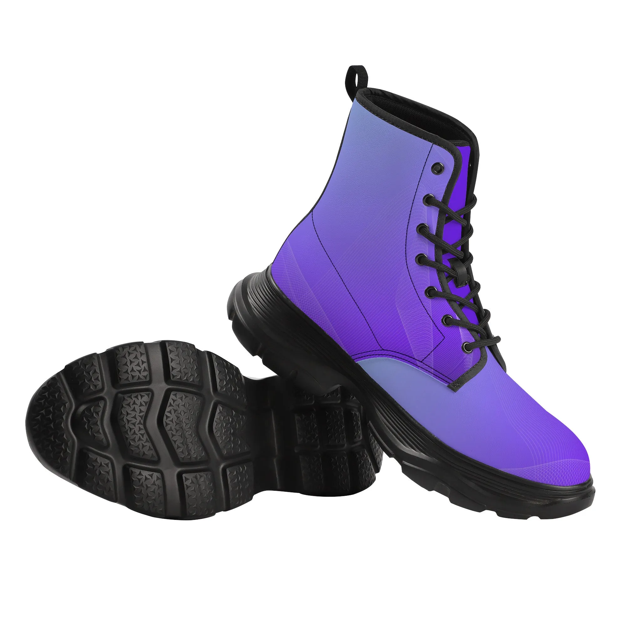 Unisex Chunky Boots - Purple