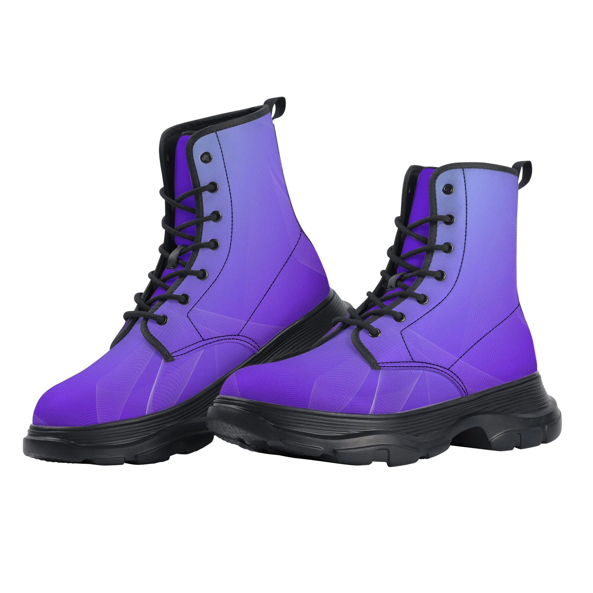 Unisex Chunky Boots - Purple