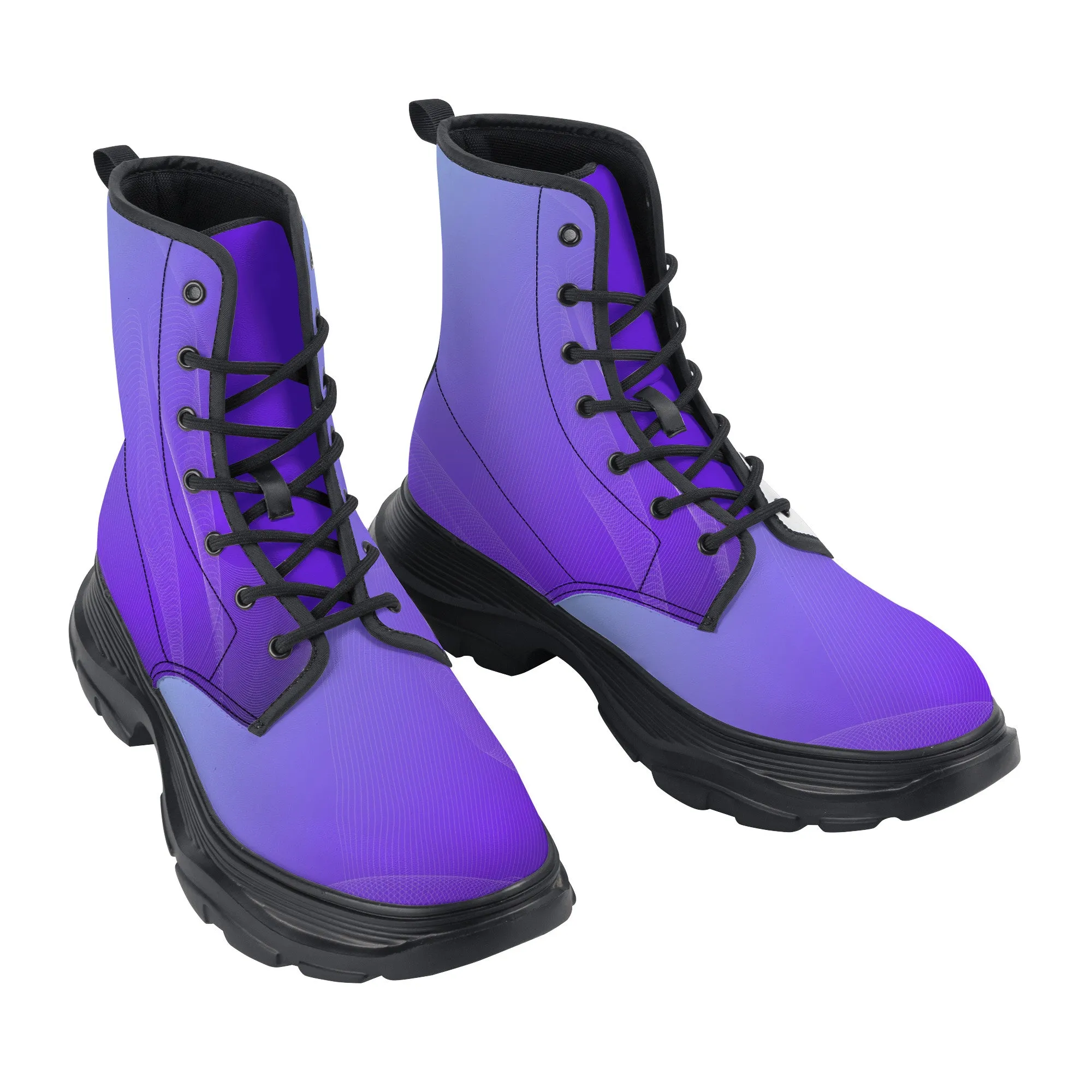 Unisex Chunky Boots - Purple