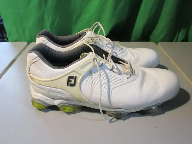 Used FJ Tour-S White Mens Size 10 Golf Shoes