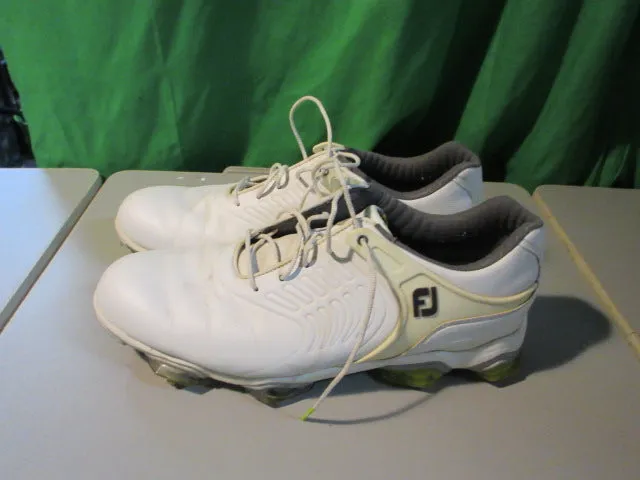 Used FJ Tour-S White Mens Size 10 Golf Shoes