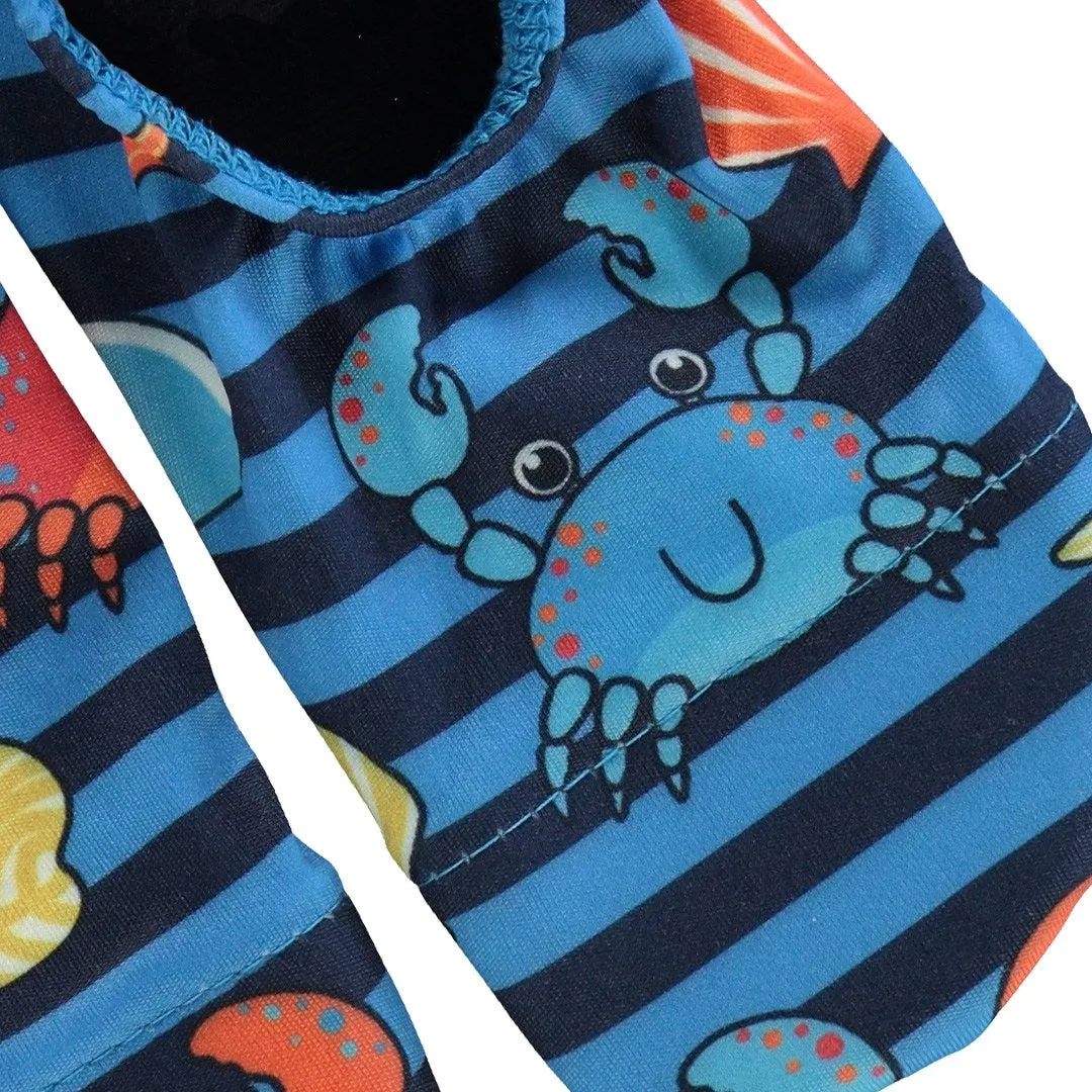 UV50 bathing shoes for children with crabs