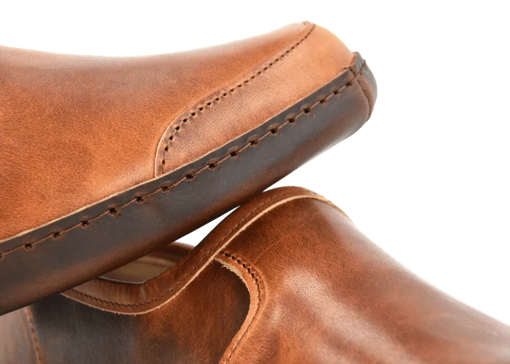 Vermont House Shoes®: Premium Horween Loafer in Cognac