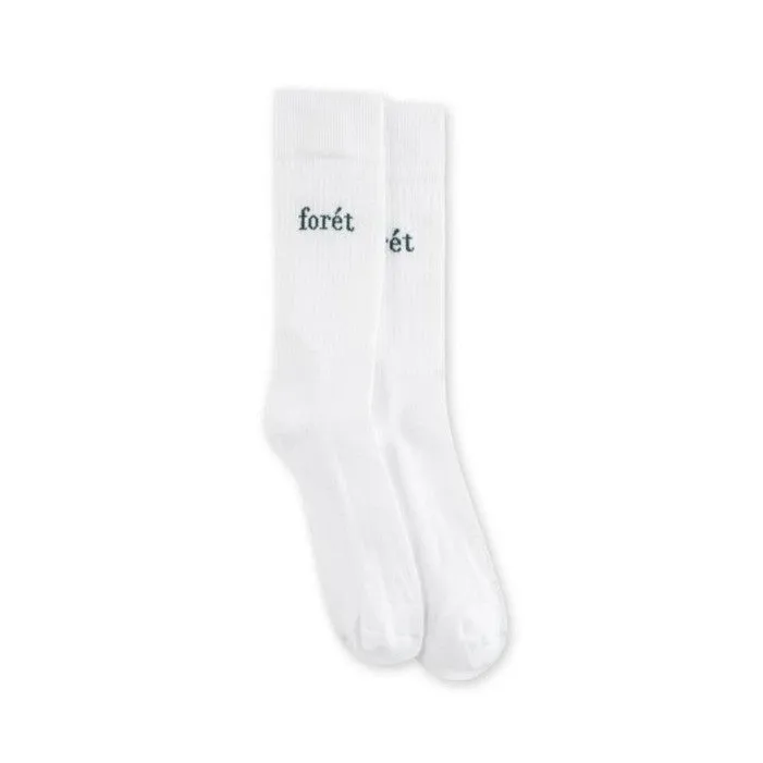 Walk Socks (White   Dark Green)