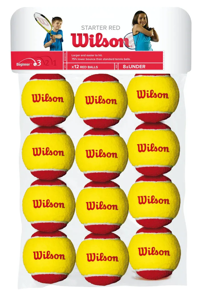 Wilson Starter Red 12 Pack Tennis Balls