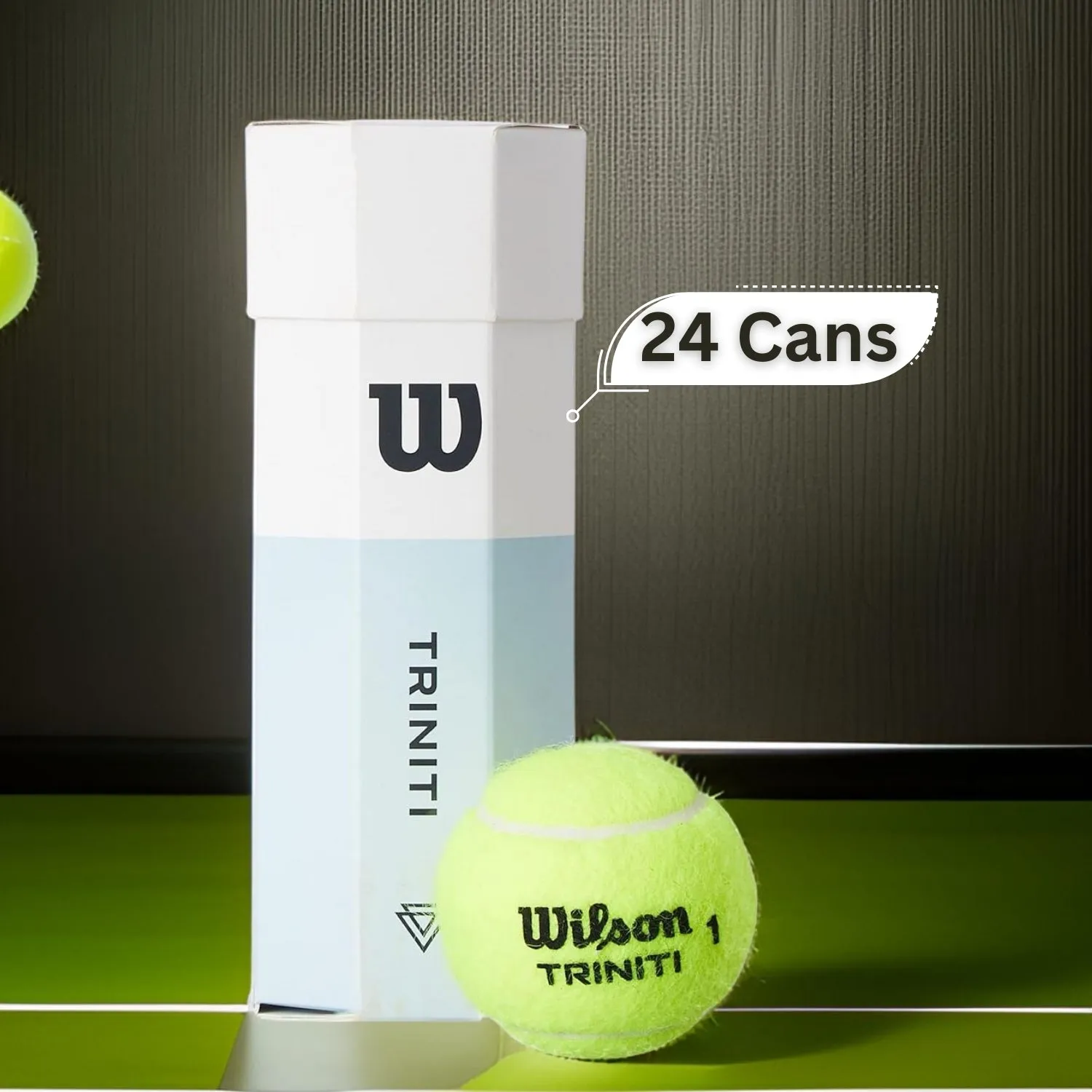 Wilson Triniti All Court Tennis Balls Carton (24 Cans)