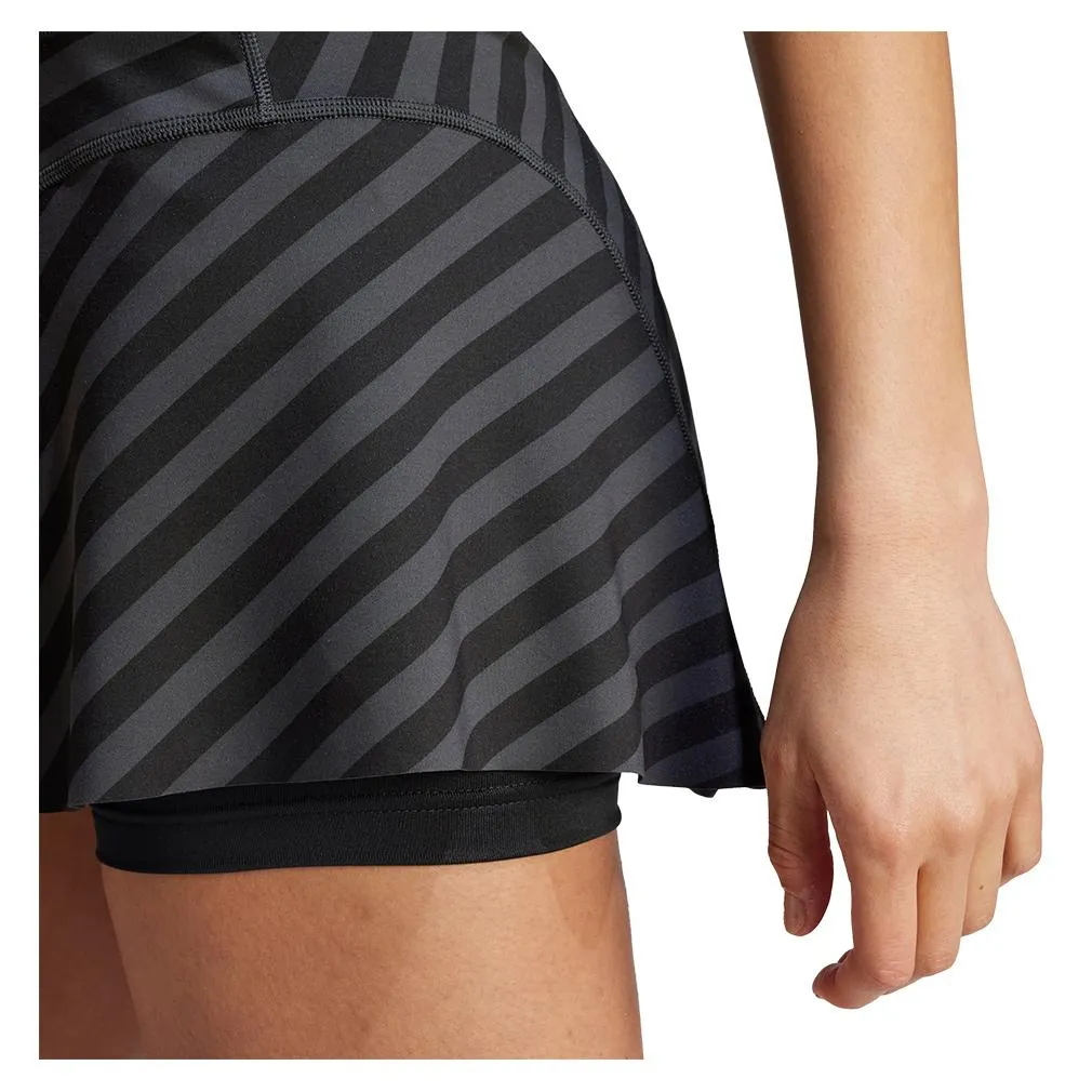 Women`s Aero Ready Match Reversible Tennis Skort Carbon