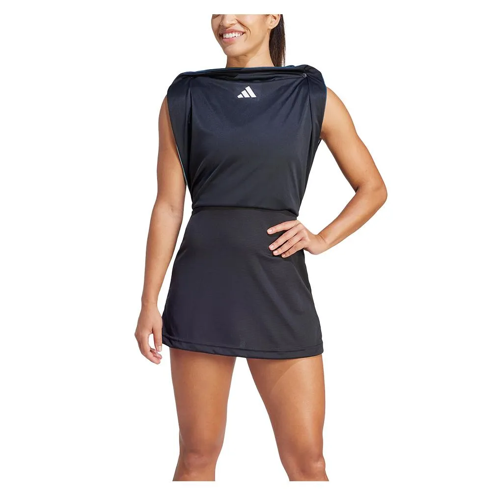 Women's Aero Ready Transformative Tennis Dress Flash Aqua and Black