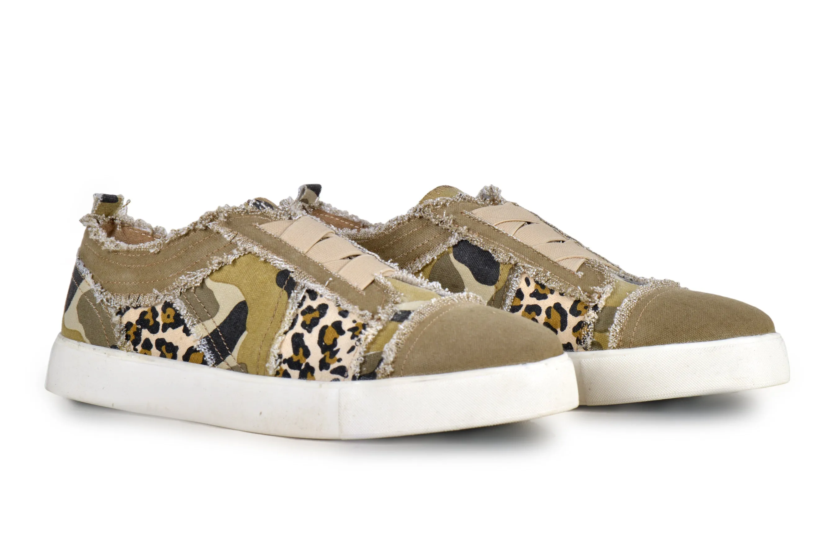 Women's comouflage and Leopard Sneaker