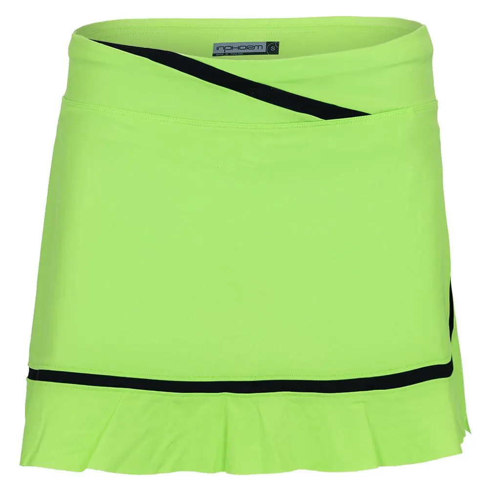 Women`s Elle 13.5 Inch Tennis Skort Fuji and Black