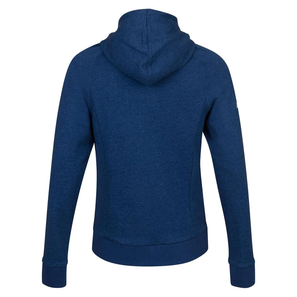 Women`s Exercise Hood Tennis Jacket Estate Blue Heather