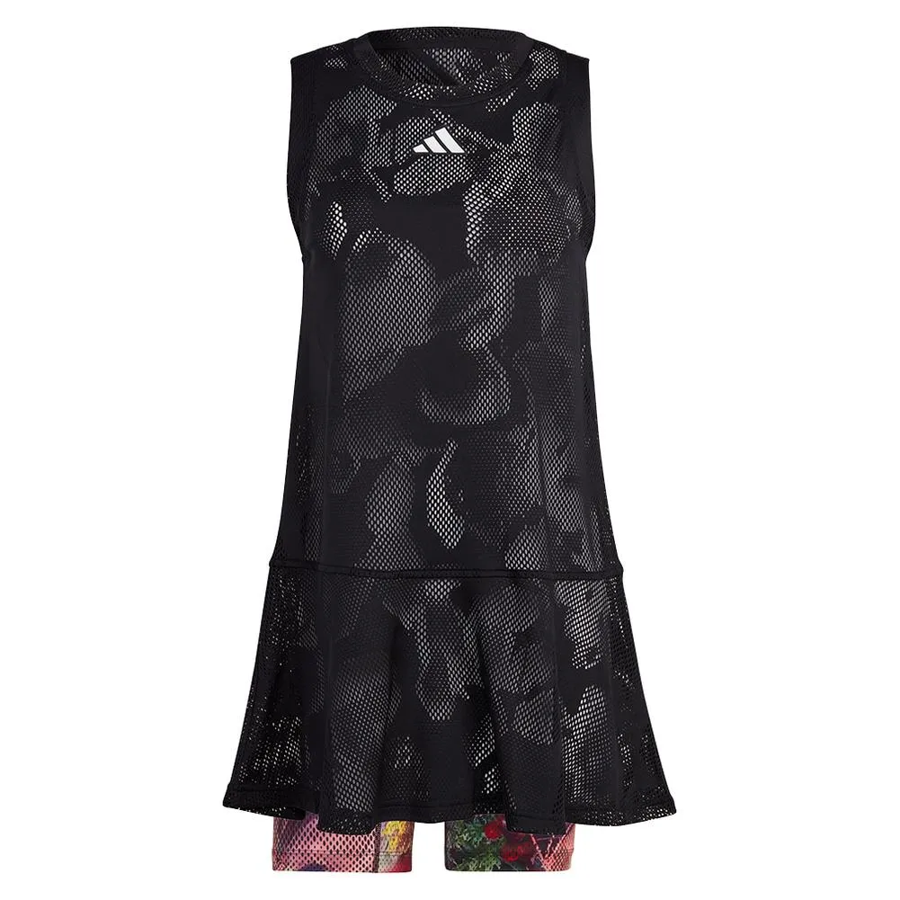 Women's Melbourne Tennis Dress Black and Multicolor