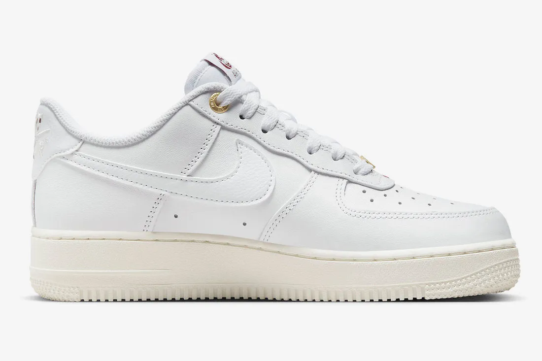 Women's Nike Air Force 1 '07 Premium White Sail Team Red DZ5616-100