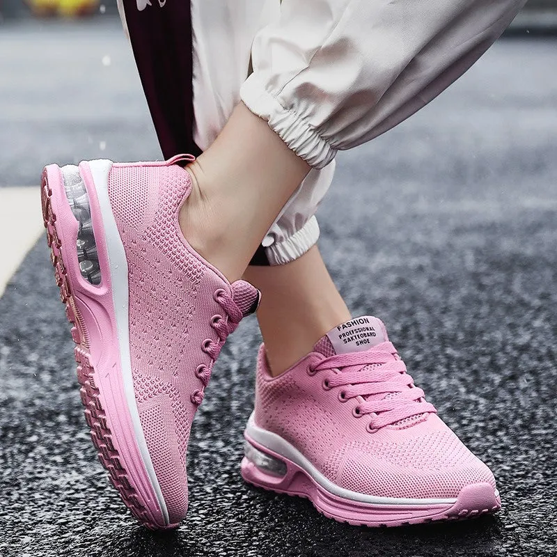 Women's popular breathable air cushion platform tennis sneakers