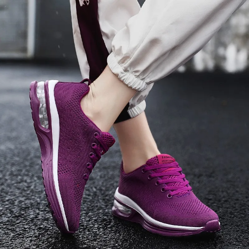 Women's popular breathable air cushion platform tennis sneakers