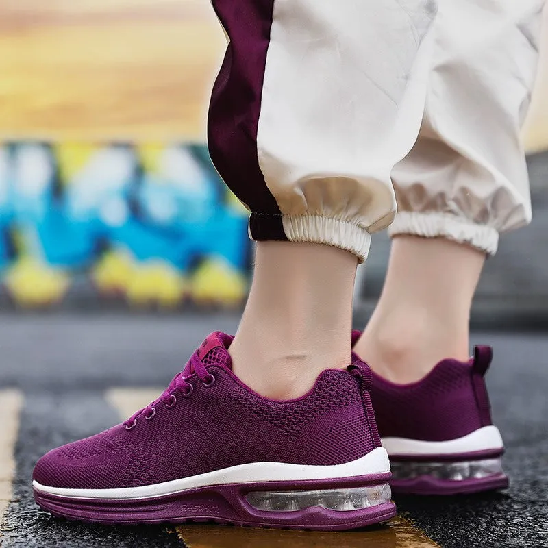 Women's popular breathable air cushion platform tennis sneakers